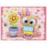 Аппликация из пуговиц Юнландия Забавная Сова 20х15 см 662391