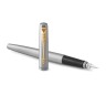 Ручка перьевая Parker Jotter Stainless Steel GT с позолотой 2030948
