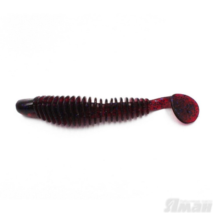 Виброхвост Yaman Arris Shad, 4", цвет 04 - Grape, 4 шт Y-AS4-04