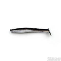 Виброхвост Yaman Flatter Shad, 5", цвет 34 - Black Red Flake Y-FS5-34