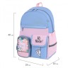 Рюкзак Brauberg Pastel с термо-нашивками, Friendly bunnies, голубой, 40х29х14 см, 271423