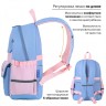 Рюкзак Brauberg Pastel с термо-нашивками, Friendly bunnies, голубой, 40х29х14 см, 271423