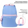 Рюкзак Brauberg Pastel с термо-нашивками, Friendly bunnies, голубой, 40х29х14 см, 271423