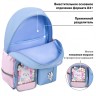 Рюкзак Brauberg Pastel с термо-нашивками, Friendly bunnies, голубой, 40х29х14 см, 271423