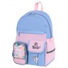 Рюкзак Brauberg Pastel с термо-нашивками, Friendly bunnies, голубой, 40х29х14 см, 271423