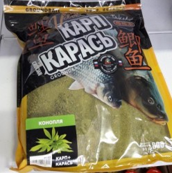 Прикормка Takedo Brick Velvet Карп-Карась 800г Конопля BV0209