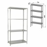 Стеллаж металлический Brabix MS KD-185/40/70-4 (S240BR124402)
