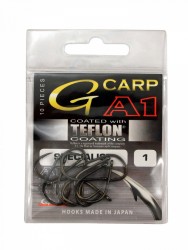Крючок Gamakatsu A1 G-Carp Specialist PTFE №1 (10шт) 147671-00100