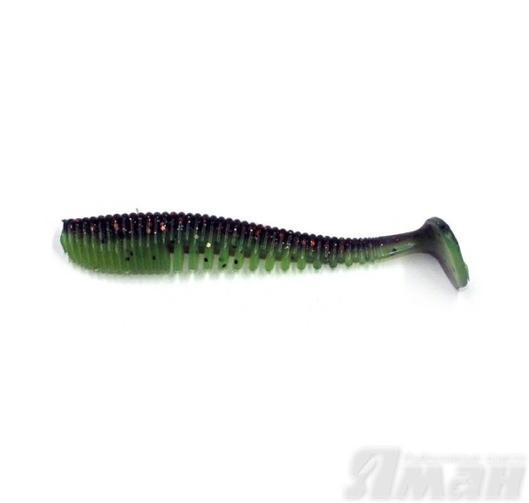 Виброхвост Yaman Legend Minnow, 3", цвет 15 - Violet Lime, 6 шт Y-LM3-15