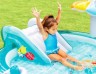 Надувной игровой центр с горкой от 2 лет Intex Аллигатор (57165) 201х170х84 см