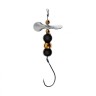 Мини блесна вертушка Premier Fishing Micro-turbo 1,8г, цвет ТЧ черные шарики