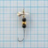 Мини блесна вертушка Premier Fishing Micro-turbo 1,8г, цвет ТЧ черные шарики