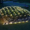 Уличная светодиодная гирлянда (желтый свет) Vegas Сеть 144 LED, 1,2х1,5 м, 24V 55034