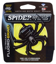 Леска плетеная Spiderwire Ultracast Fluorobraid 110м 0.40мм (43кг) желтая