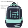 Рюкзак Brauberg Star, 1 отделение, 5 карманов, Hearts, бирюзовый, 40x29x13 см, 271425