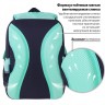 Рюкзак Brauberg Star, 1 отделение, 5 карманов, Hearts, бирюзовый, 40x29x13 см, 271425