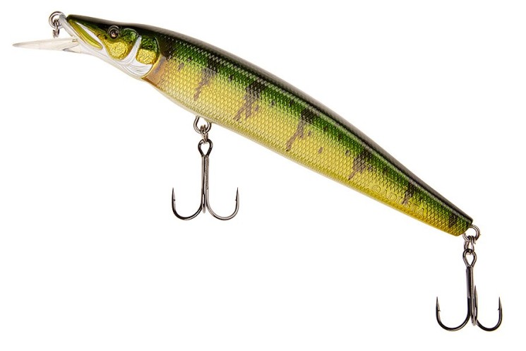 Воблер Adusta Jerk Spiker 130SP 19г цвет 021 Yellow Perch
