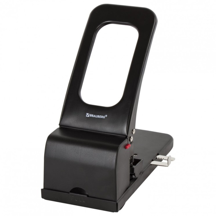 Дырокол металлический Мощный Brauberg Heavy duty до 100 листов черный 226869