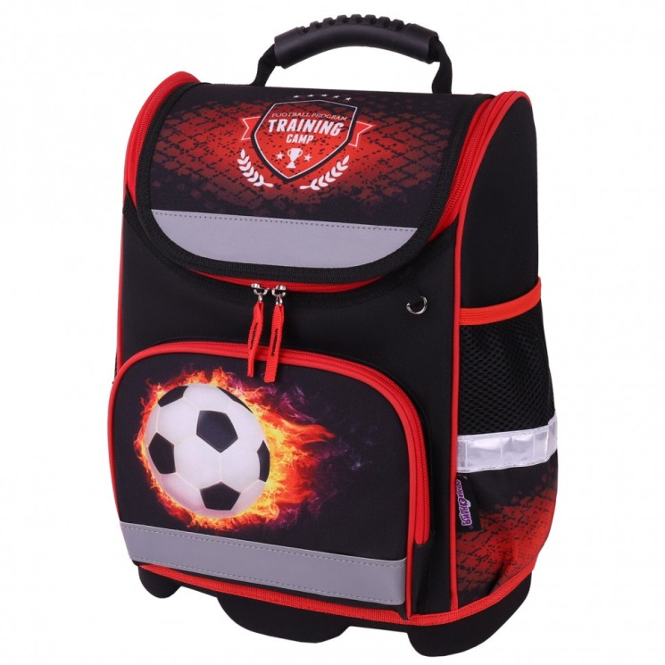 Ранец Юнландия Wise, 1 отделение, 3 кармана, устойчивое дно, Football camp, 37x29х15 см, 271400