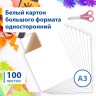 Картон для подшивки документов , А3 немелованный, 100 л., 260 г/м2, Brauberg, 297х420 мм, 124876