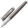 Ручка роллер Parker IM Premium Dark Espresso Chiselled CT с гравировкой 1931682