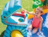 Надувной игровой центр с горкой от 2 лет Intex Динозавр (57444) 249х191х109 см