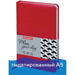 Ежедневник недатированный А5 Brauberg Rainbow 136 листов 111667
