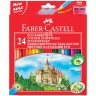 Карандаши цветные Faber-Castell ECO Замок 24 цвета с точилкой 120124
