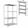 Стеллаж металлический Brabix MS KD-185/60-4 (S240BR146402)