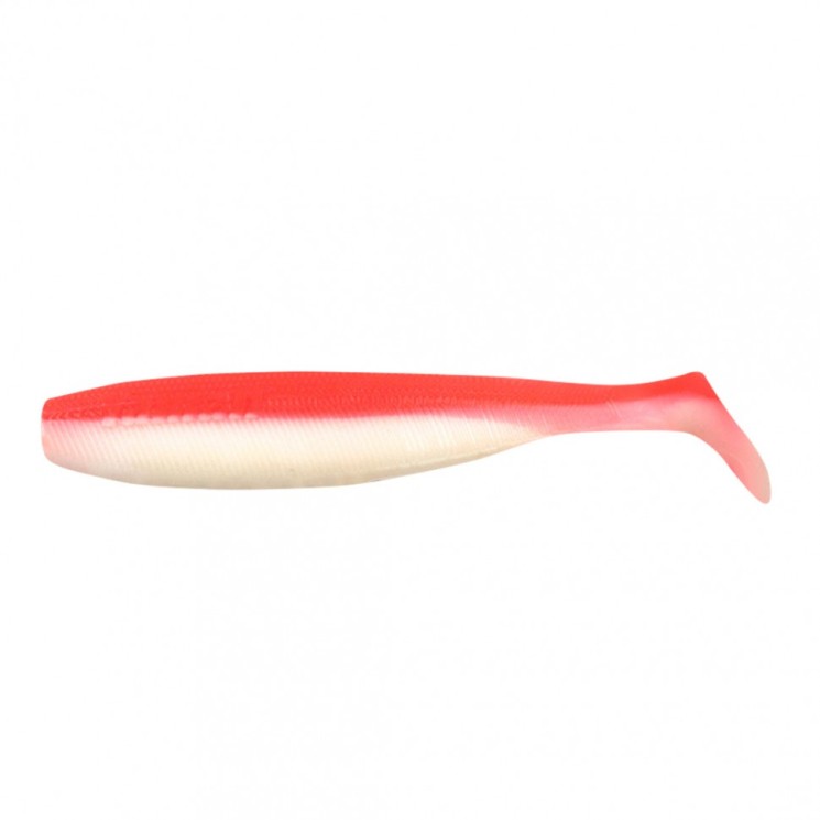 Виброхвост Yaman PRO Sharky Shad, р.3,75 inch, цвет #27 - Red White  (уп 5 шт.) YP-SS375-27