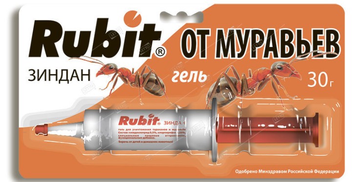 Гель от муравьев Рубит Зиндан 30 г
