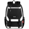 Рюкзак Brauberg Fusion USB-порт, черный с белыми вставками, 45х31х15 см, 271657