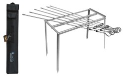 Набор походный таганок + 6 шампуров 60 см Лесничий Л-140