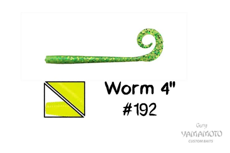 Приманка червь Gary Yamamoto Worm 4" цвет 192, 10 шт
