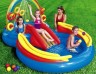 Надувной игровой центр с горкой от 2 лет Intex Радуга (57453) 297х193х135 см