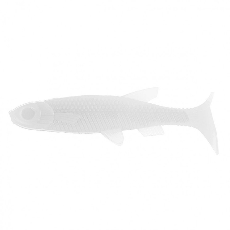 Виброхвост Helios Nelma 3.15"/8 см, цвет White 6 шт HS-26-001