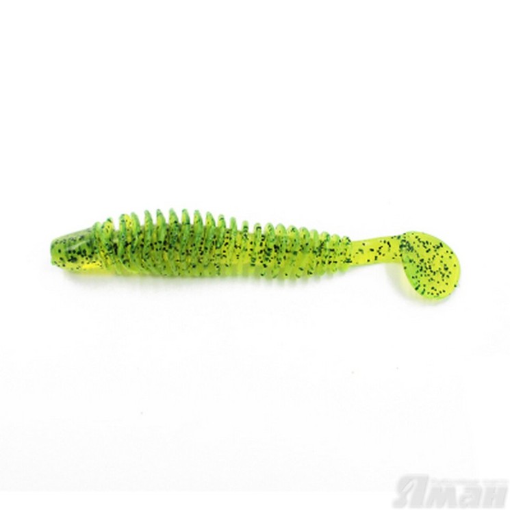 Виброхвост Yaman Arris Shad, 5,5", цвет 10 - Green pepper, 4 шт Y-AS55-10