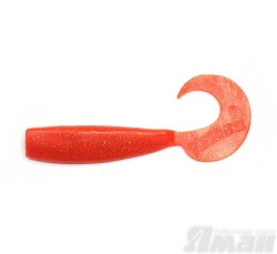 Твистер Yaman Lazy Tail Shad, 9" цвет 03 - Carrot gold flake, 2 шт Y-LTS9-03