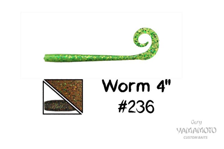 Приманка червь Gary Yamamoto Worm 4" цвет 236, 10 шт