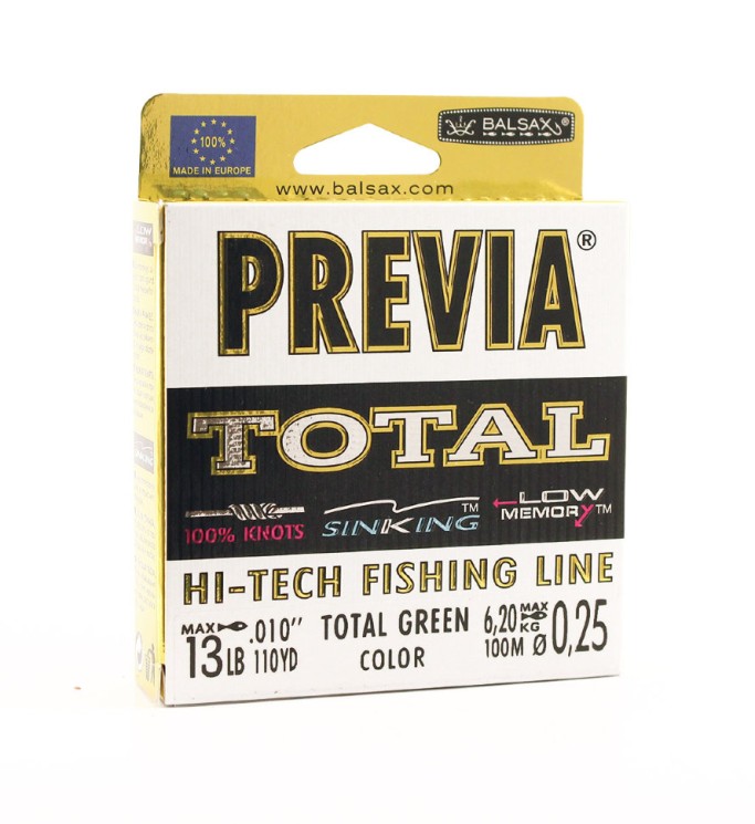 Леска Balsax Previa Total Box 100м 0,25 (6,2кг)
